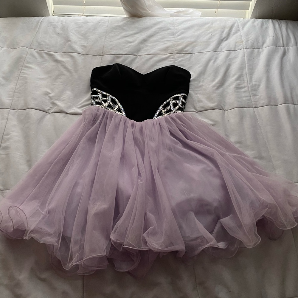 Purple/black dress